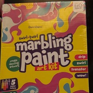 Swirl & Twirl Marbling Paint Art Kit - Yellow, Pink, and Blue